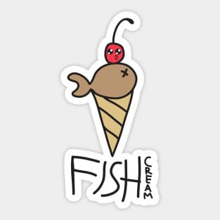 Fish Cream Sticker